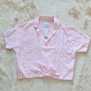 Rails Marley Peach Stripe Button Down